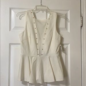 Cream Windsor Low Cut Top